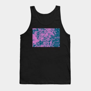 Purple Liquid Pattern Tank Top